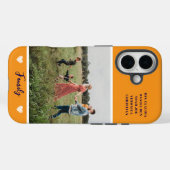 Modernes Foto Orange Case-Mate iPhone Hülle (Rückseite (Horizontal))