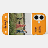 Modernes Foto Orange Case-Mate iPhone Hülle (Rückseite (Horizontal))