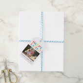 Modernes Foto Osterfest Personalisiert Geschenkanhänger (Mit Garn)