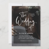 Modernes Foto Overlay | All in One Wedding Einladung (Vorderseite)