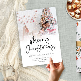 Modernes Foto-Overlay frohe Weihnachten