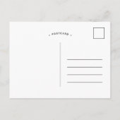 Modernes Foto Overlay Geburtsankündigung Postkarte (Rückseite)