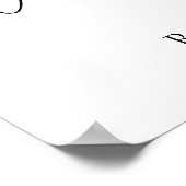 Modernes Foto Overlay Herzlich willkommen im Party Poster (Ecke)