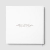 Modernes Foto Overlay Hochzeitgästebuch Gästebuch (Rückseite)