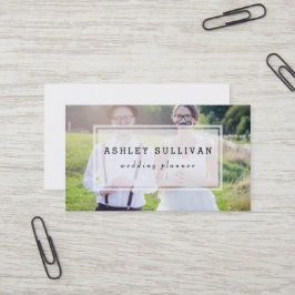 Modernes Foto Overlay | Hochzeitskarte Visitenkarte