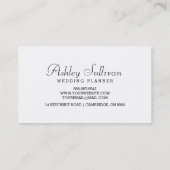 Modernes Foto Overlay | Hochzeitskarte Visitenkarte (Rückseite)