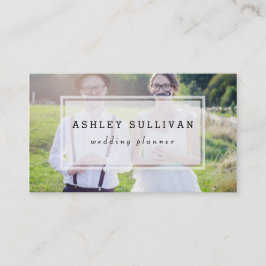 Modernes Foto Overlay | Hochzeitskarte Visitenkarte