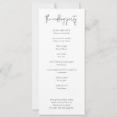 Modernes Foto-Overlay-Programm Einladung (Rückseite)