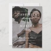 Modernes Foto Overlay und einfache Typografie-Hoch Einladung (Vorderseite)