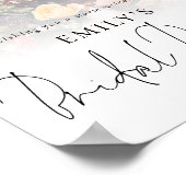 Modernes Foto Overlay Willkommen Bridal Brunch Poster (Ecke)