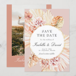 Modernes Foto Pampas getrocknete Wüste Save the Da Einladung