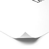 Modernes Foto Papa Geschenk elegant Schwarz-weiß c Poster (Ecke)