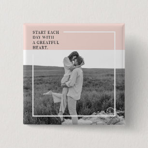 Modernes Foto Pastel Pink Familie Liebliches Gesch Button