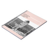 Modernes Foto Pastel Pink Familie Liebliches Gesch Notizblock (Linke Seite)