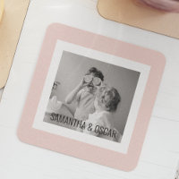 Modernes Foto Pastell Pink Einfaches Geschenk