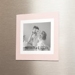 Modernes Foto Pastell Pink Einfaches Geschenk Magnet<br><div class="desc">Modernes Foto Pastell Pink Einfaches Geschenk</div>