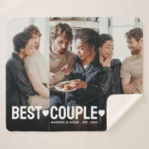 Modernes Foto Personalisiert Bestes Paar je Collag Sherpadecke