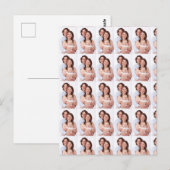 Modernes Foto Personalisiert Postkarte (Vorne/Hinten)