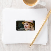 Modernes Foto Personalisierte Rücksendeadresse Adressaufkleber (Insitu)