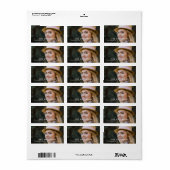 Modernes Foto Personalisierte Rücksendeadresse Adressaufkleber (Vorne)