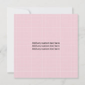 Modernes Foto Pink Pattern Geburtstag Ankündigung (Rückseite)