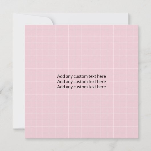 Modernes Foto Pink Pattern Geburtstag Ankündigung (Rückseite)