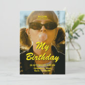 Modernes Foto-Poster Einladung (Stehend Vorderseite)