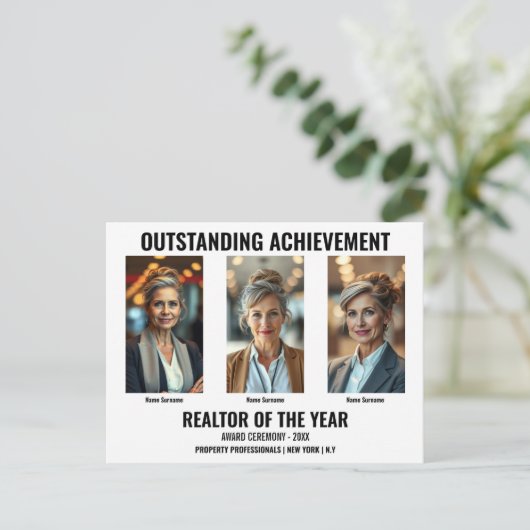 Modernes Foto Postkarte (Stehend Vorderseite)