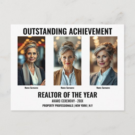 Modernes Foto Postkarte (Vorderseite)