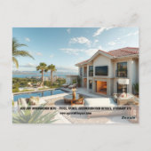 Modernes Foto Postkarte (Rückseite)