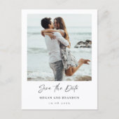 Modernes Foto Postkarte (Vorderseite)