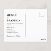 Modernes Foto Postkarte (Rückseite)