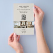 Modernes Foto QR Beruflich Business Flyer (Handgriff)