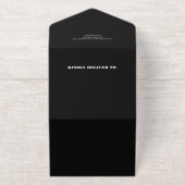 Modernes Foto qr Code All-in-One-Einladung (Außenseite)