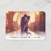 Modernes Foto QR Code Cream Wedding RSVP Begleitkarte (Rückseite)