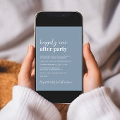 Modernes Foto QR Code Hochzeitsempfang Einladung