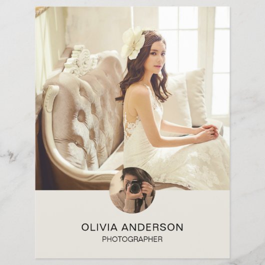 Modernes Foto QR Fotograf Business Flyer (Vorne)