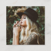 Modernes Foto Quadratische Visitenkarte (Vorderseite)