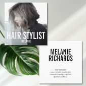 Modernes Foto Quadratische Visitenkarte