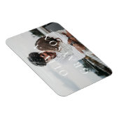 Modernes Foto - Raffinierte Hochzeitseinladung Magnet (Rechte Seite)