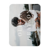 Modernes Foto - Raffinierte Hochzeitseinladung Magnet (Vertikal)