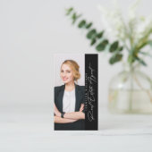 Modernes Foto Real Anwesen Agent Visitenkarte (Stehend Vorderseite)