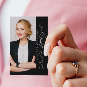 Modernes Foto Real Anwesen Agent Visitenkarte