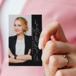 Modernes Foto Real Anwesen Agent Visitenkarte