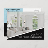 Modernes Foto Real Anwesen Marketing Postkarte (Vorne/Hinten)