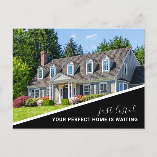 Modernes Foto Real Anwesen Marketing Postkarte (Vorderseite)