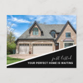 Modernes Foto Real Anwesen Marketing Postkarte (Vorderseite)