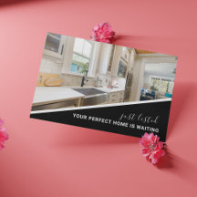 Modernes Foto Real Anwesen Marketing Postkarte