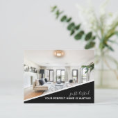 Modernes Foto Real Anwesen Marketing Postkarte (Stehend Vorderseite)