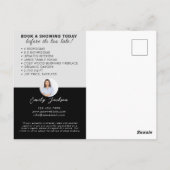 Modernes Foto Real Anwesen Marketing Postkarte (Rückseite)